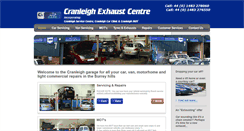 Desktop Screenshot of cranleighexhaustcentre.co.uk